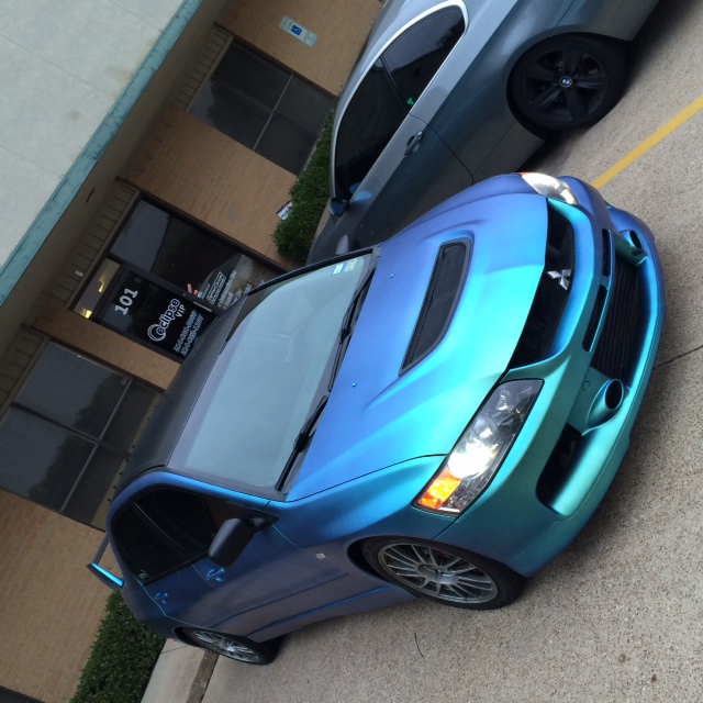Garrett Parker from Eclipse Auto Body makes a Mitsubishi Blue Green Chameleon with our 4779BG.