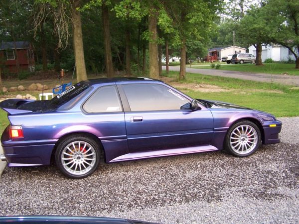 This Honda was painted using our Blue Purple flip paint Colorshift Pearls  pigment.