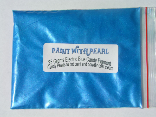 25 Gram Bag of Electric Blue Color Pearls