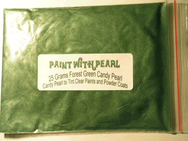 25 Gram Bag of Forest Green Color Pearls ®.