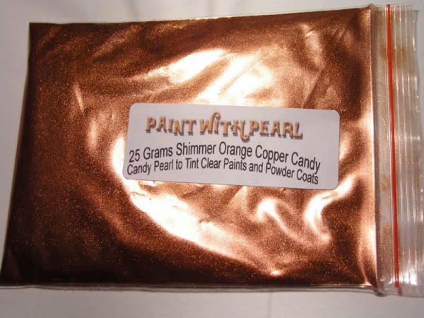 25 Gram Bag of Shimmer Orange Copper Candy