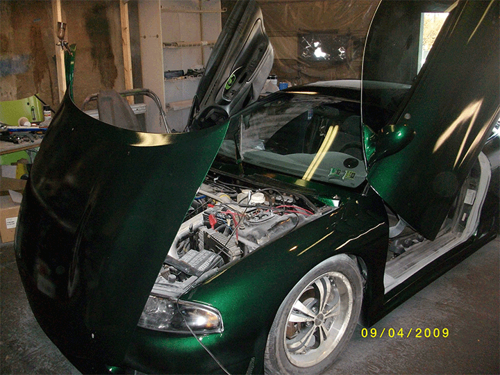 Emerald Green Pearlized Candy Auto Paint