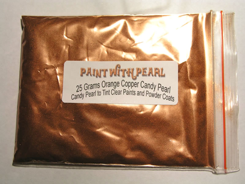 Custom Paint with Red Bronze Metal Pearl Mica Pigment - Vintage Paint