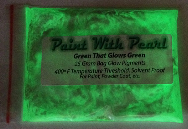 Green Glow In The Dark Paint - Color Shift Pearls