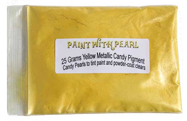 Yellow Metallic Paint Color Pearls - ColorShift Pearls
